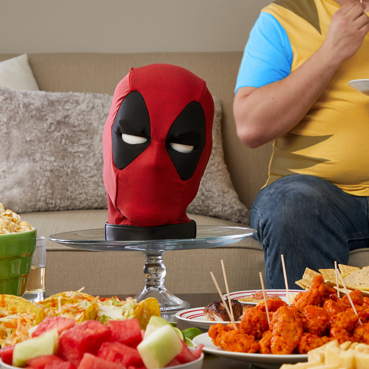 Marvel Legends Deadpool’s Head Premium Interactive, Moving, Talking Electronic, App-Enhanced Adult Collectible, with 600+ SFX and Phrases (Sub-Standard Packaging)