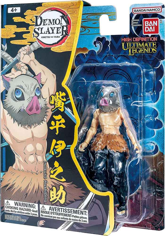 Demon Slayer Kimetsu No Yaiba 5 Inch Action Figure Ultimate Legends HD - Inosuke Hashibira Masked