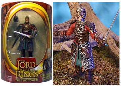 KING THEODEN w/ARMOR Two Towers Figure Series 4 Lord of the Rings (Shelf Wear Packaging)