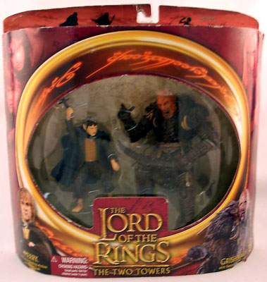 Lord of the Rings Two Towers Action Figures: Merry vs Grishnakh (Sub-Standard Packaging)