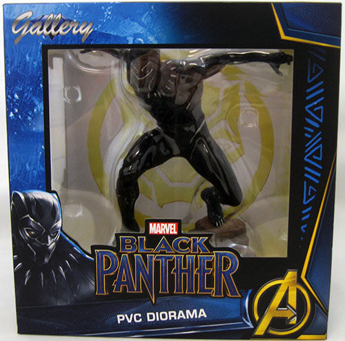 Marvel Gallery 9 Inch Statue Figure Black Panther Movie - Black Panther (Sub-Standard Packaging)