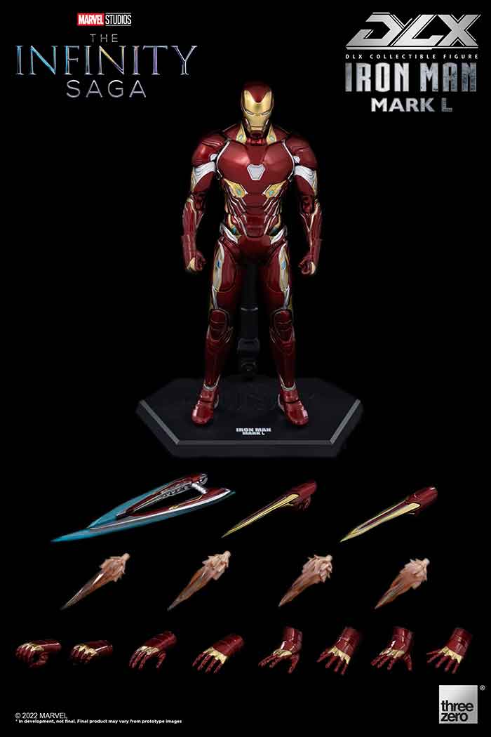Marvel Infinity Saga 6 Inch Action Figure 1/12 Scale - Iron Man 50 Deluxe