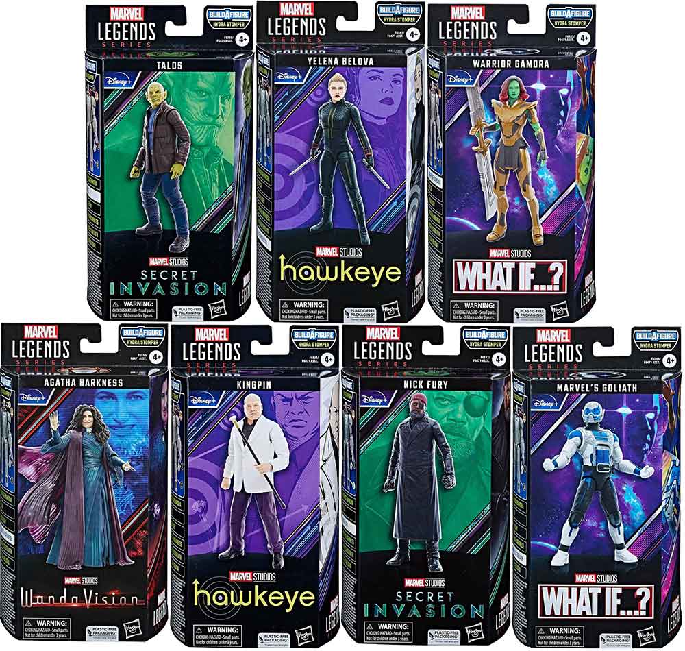 Marvel Legends Disney+ 6 Inch Action Figure BAF Hydra Stomper - Set of 7 (Build-A-Figure Hydra Stomper)