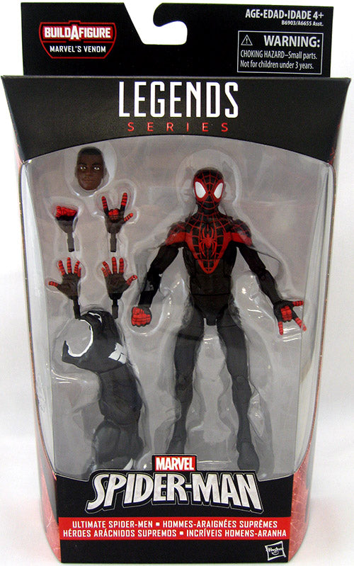 Marvel Legends Spider-Man 6 Inch Action Figure BAF Space Venom - Miles Morales Spider-Man (Shelf Wear packaging)