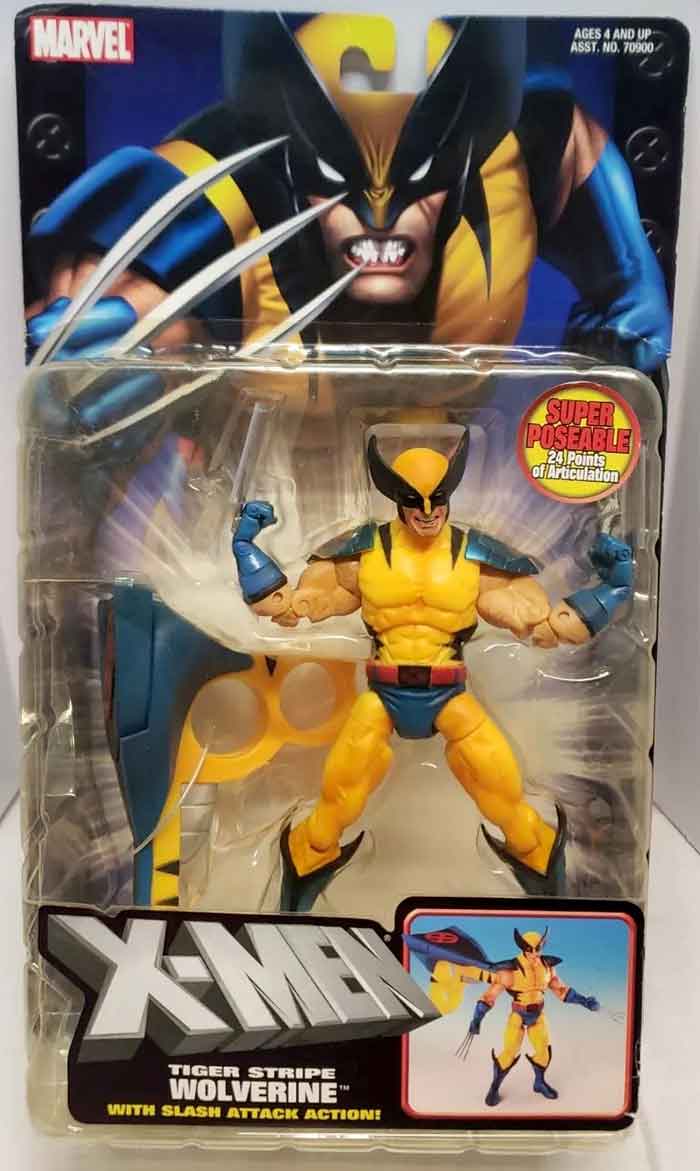 Marvel X-Men 6 Inch Action Figure - Tiger Striper Yellow Wolverine (Shelf Wear Packaging)