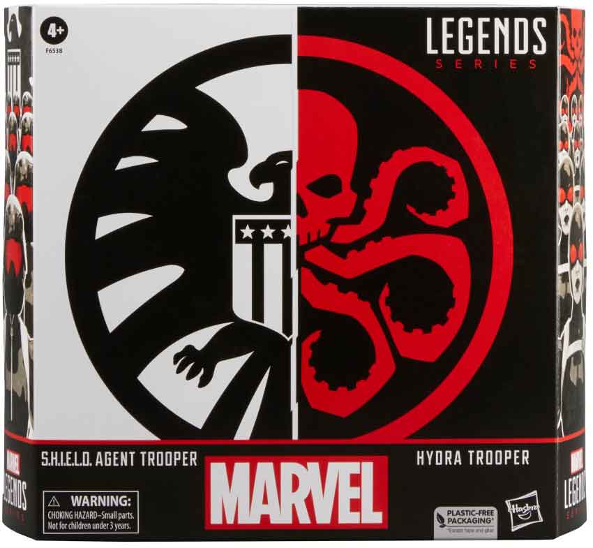 Marvel Legends 6 Inch Action Figure 2-Pack - S.H.I.E.L.D. Agent Trooper and Hydra Trooper