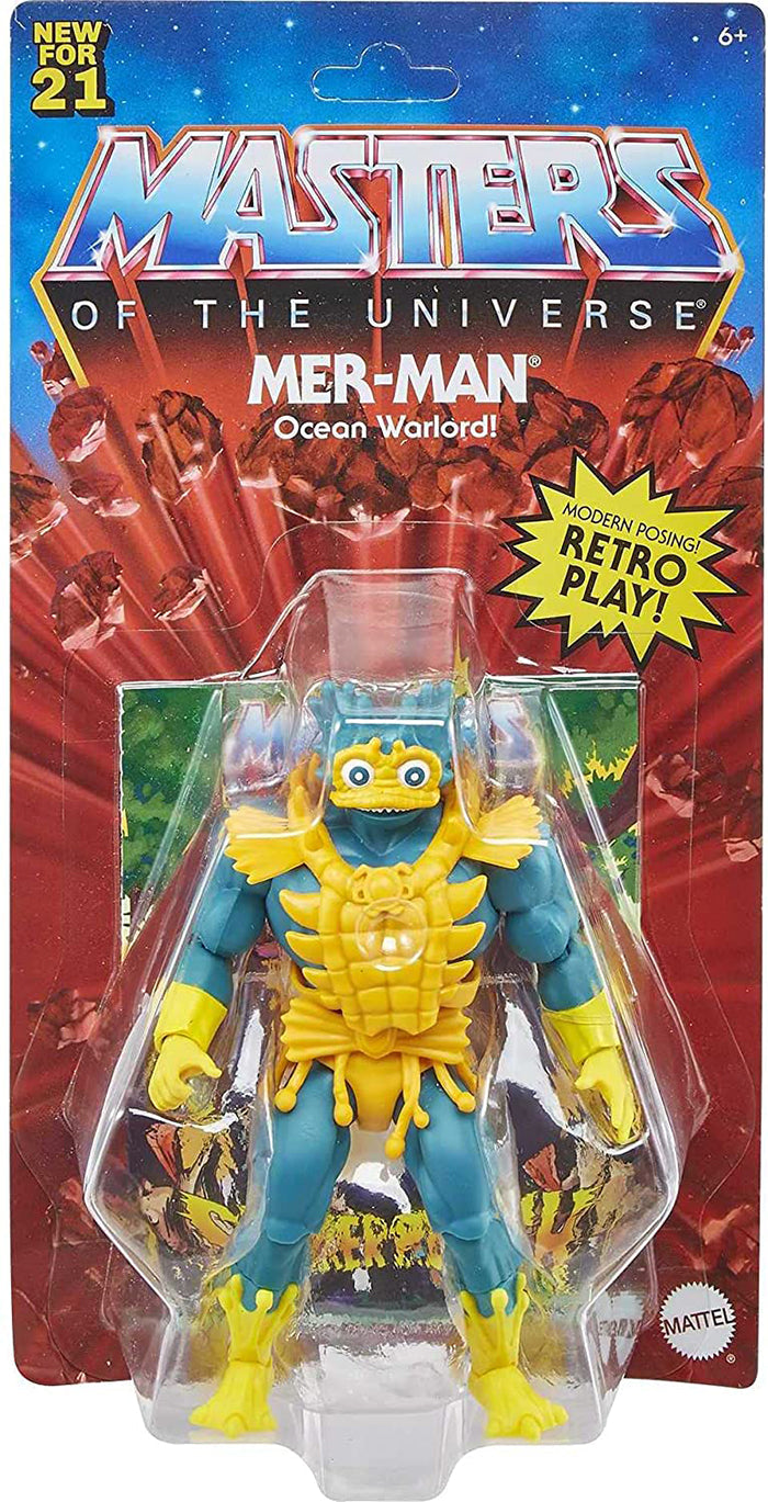 Masters Of The Universe Origins 5 Inch Action Figure - Mer-Man LOP (Orange Chest Plate)