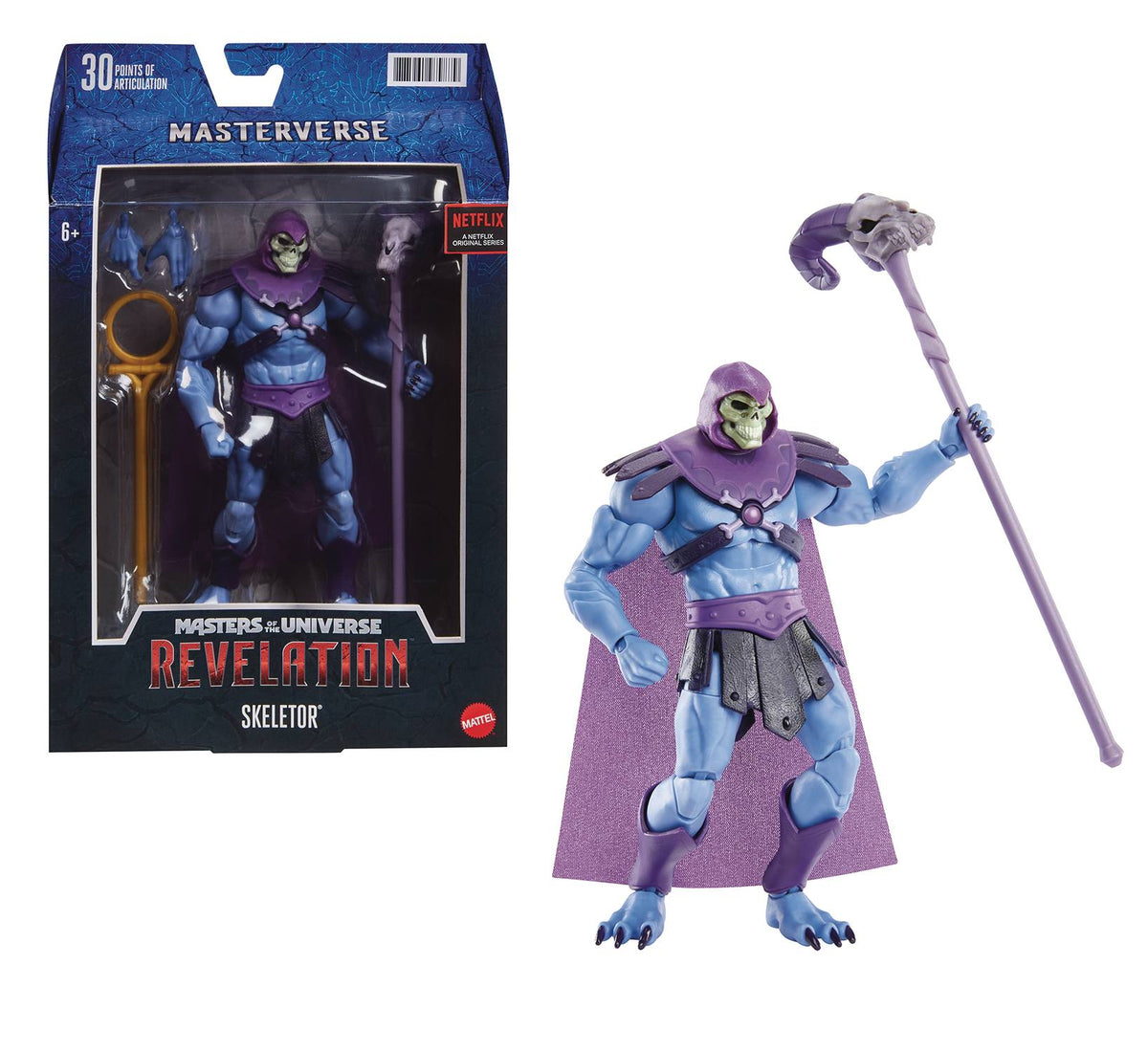 Masters Of The Universe Revelation 6 Inch Action Figure - Skeletor (Sub-Standard Packaging)