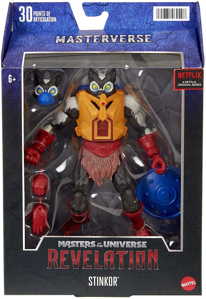 Masters Of The Universe Revelation 6 Inch Action Figure Wave 3 - Stinkor (Shelf Wear Packaging)