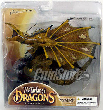 FIRE CLAN DRAGON 3 6" Action Figure MCFARLANE DRAGONS SERIES 3 Spawn Mcfarlane Toy (Shelf Wear Packaging)