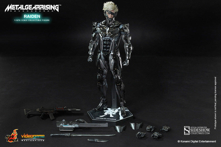Metal Gear Rising Revengeance 12 Inch Action Figure 1/6 Scale - Raiden Hot Toys (Sub-Standard Packaging)