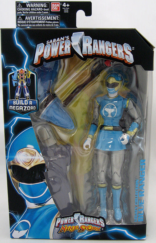 Mighty Morphin Power Rangers Legacy Series 1 6 Inch Action Figure - Ninja Storm Blue (Piece For Storm Megazord) (Sub-Standard Packaging)