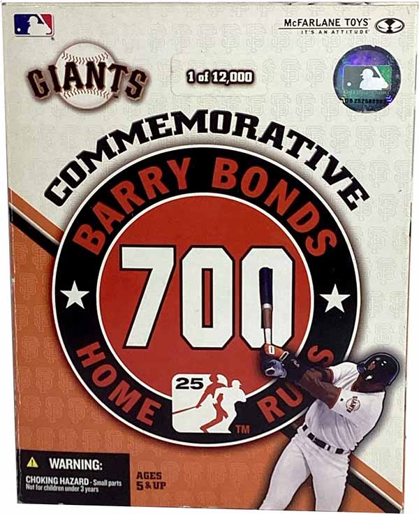 MLB Baseball SportsPicks 6 Inch Static Figure Commemorative - Barry Bonds 700 Home Runs (Shelf Wear Packaging)