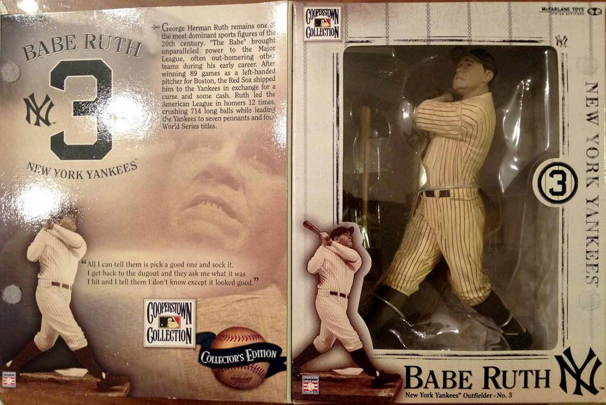 MLB Baseball SportsPicks 6 Inch Static Figure Cooperstown - Babe Ruth #3 (Shelf Wear Packaging)
