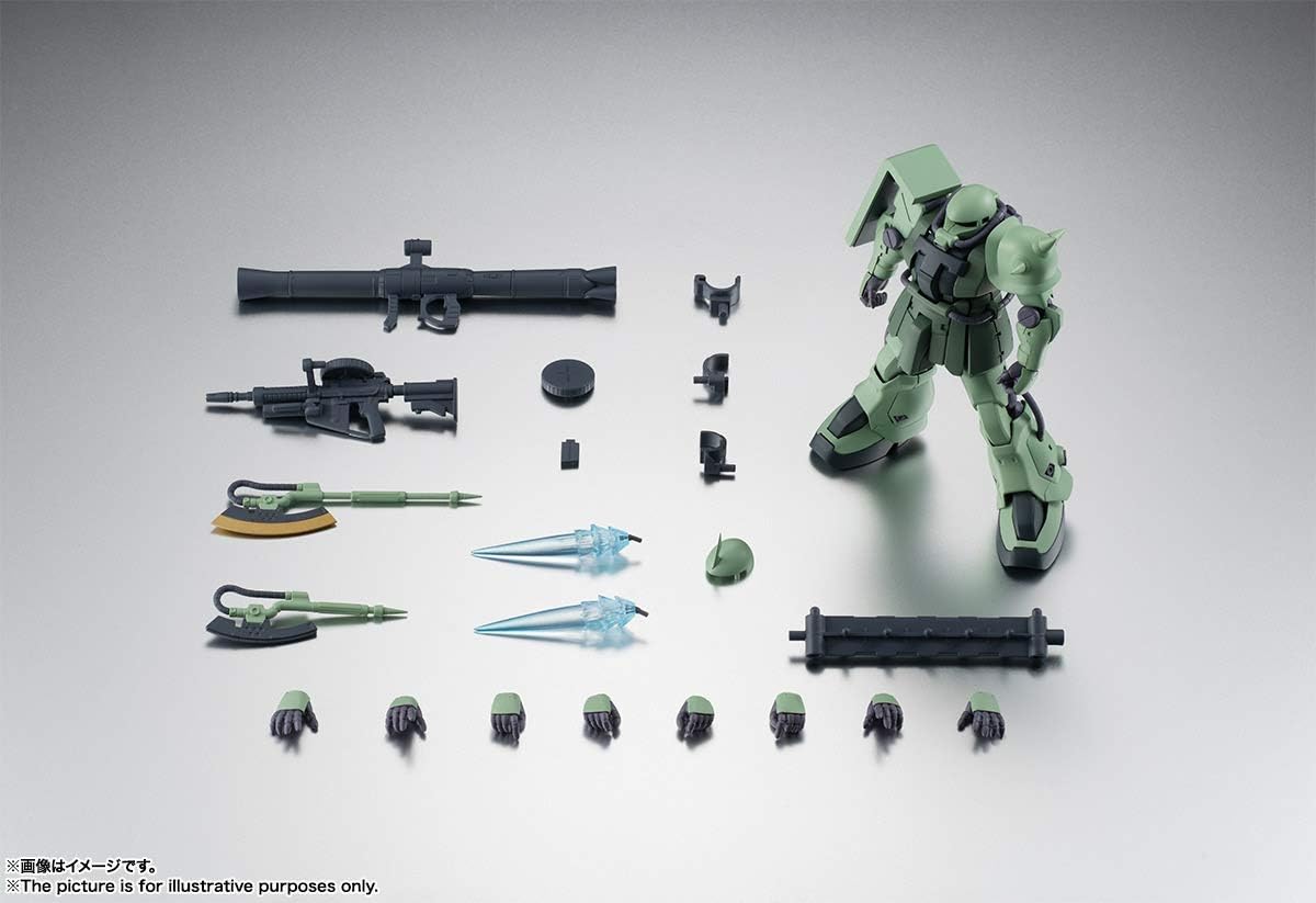 Mobile Suit Gundam Stardust Memory 5 Inch Action Figure Robot Spirits - MS-06F-2ZAKU II F-2 Type Version A.N.I.M.E.