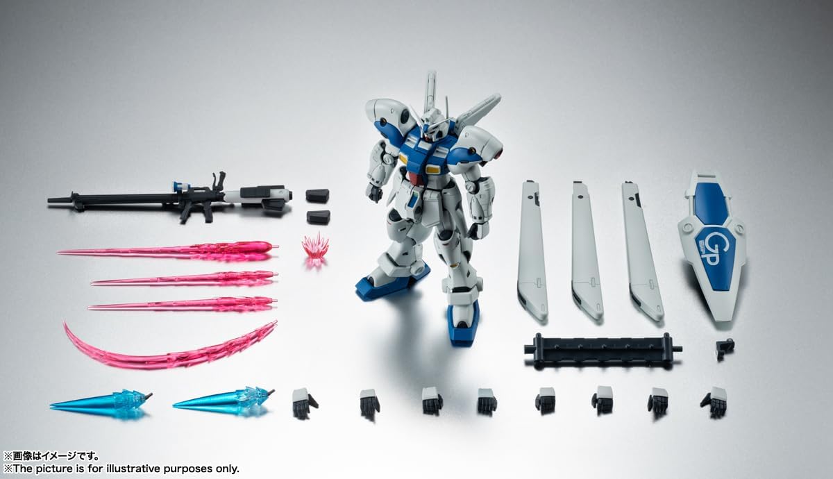 Mobile Suit Gundam Stardust Memory 5 Inch Action Figure Robot Spirits - RX-78GP04G Gundam GP04 Gerbera ver. A.N.I.M.E.
