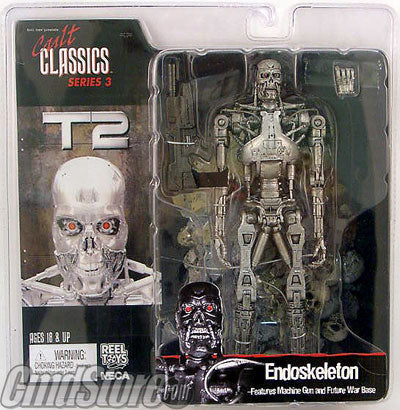 T-800 ENDO SKELETON from "T-2: JUDGEMENT DAY" 7" Action Figure CULT CLASSICS Series 3 Movie NECA REEL TOYS