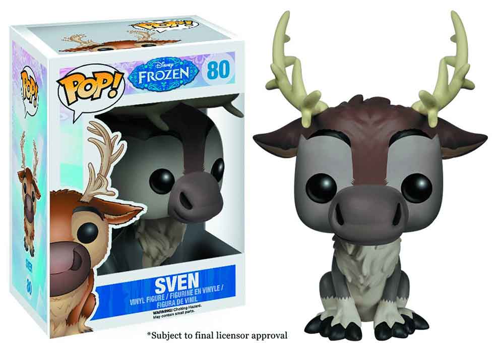 Pop Disney Frozen 3.75 Inch Action Figure - Sven #80 (Shelf Wear Packaging)