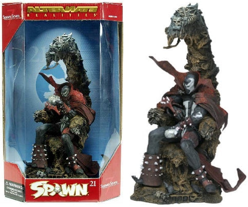 SPAWN on THRONE Alternate Realities Spawn VII DELUXE BOX Figure Edition Series 21 (Previously Opened and Displayed)