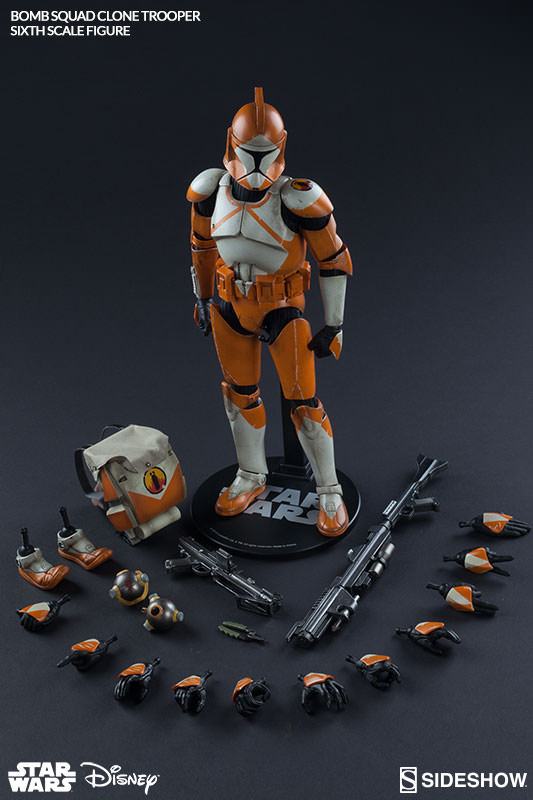 Star Wars Militaries Of Star Wars 12 Inch Action Figure 1/6 Scale Series - Bomb Squad Clone Trooper Ordnance Specialist (Shelf Wear Packaging)