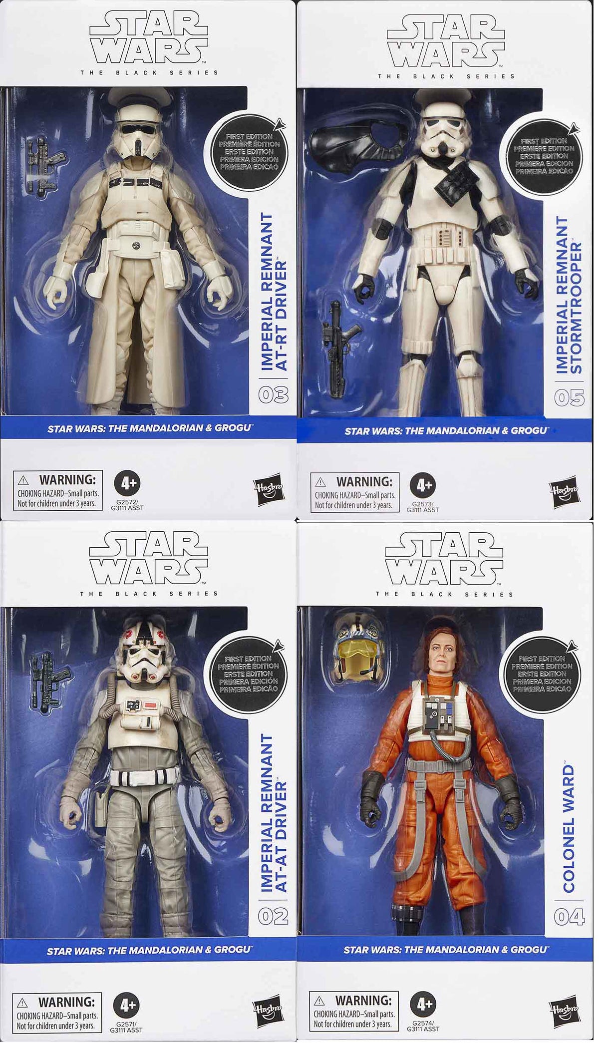 Star Wars The Black Series 6 Inch Action Figure (2026 Wave 1) White Box - Set of 4 (ATAT - ATRT - Stromtrooper - Ward)