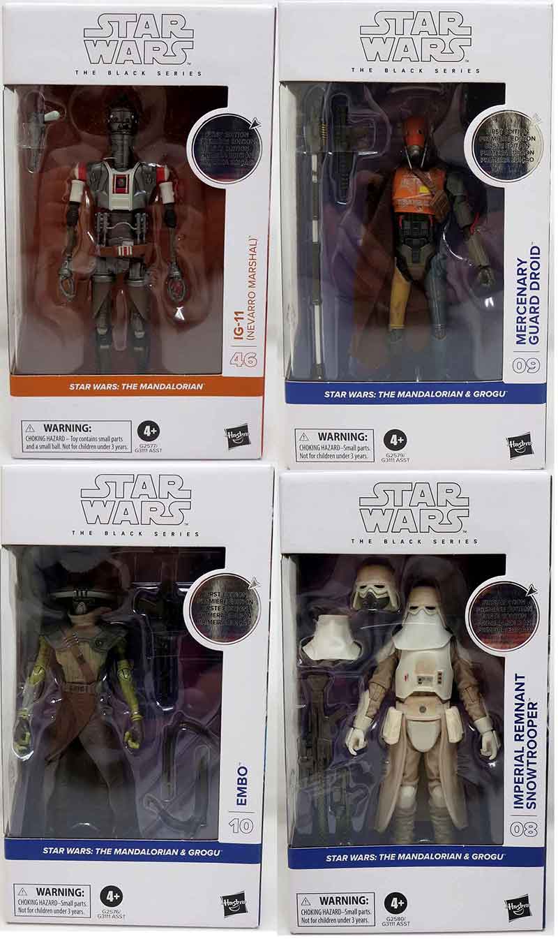 Star Wars The Black Series 6 Inch Action Figure (2026 Wave 2B) White Box - Set of 4