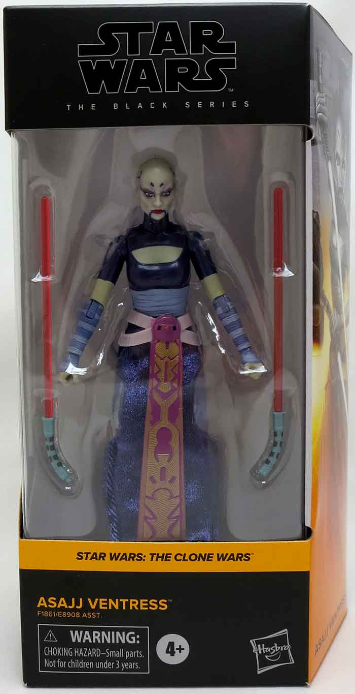 Star Wars The Black Series Box Art 6 Inch Action Figure - Asajj Ventress Reissue