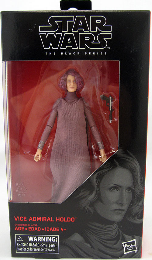 Star Wars The Black Series 6 Inch Action Figure Wave 31 - Vice Admiral Holdo #80 (Shelf Wear Packaging)