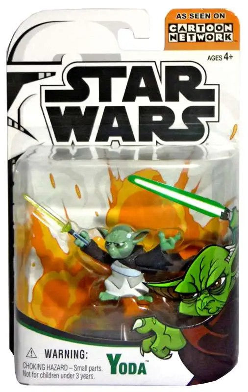 Star Wars The Clone Wars 3.75 Inch Action Figure Cartoon Network - Yoda