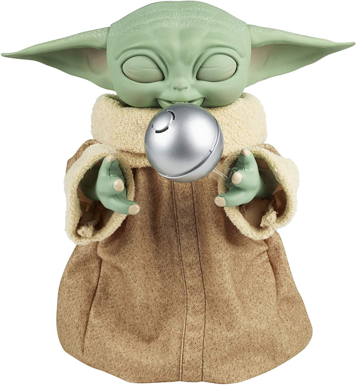 Star Wars The Mandalorian 9 Inch Action Figure Animatronic 40 Sound and Motion Combination- Galactic Snackin Grogu