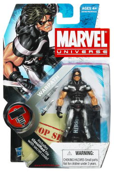 Marvel Universe Action Figure (2010 Wave 1) Hasbro Toys - Warpath X-Force Black Uniform S2 #3