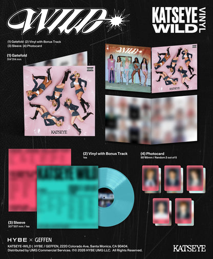 Wild (Golden Discs Exclusive) - KATSEYE [Colour Vinyl]