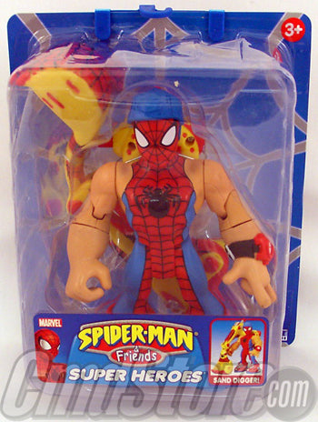 SAND BOX SPIDER-MAN 6" Action Figure SPIDER-MAN & FRIENDS Toy Biz Toy (Shelf Wear Packaging)