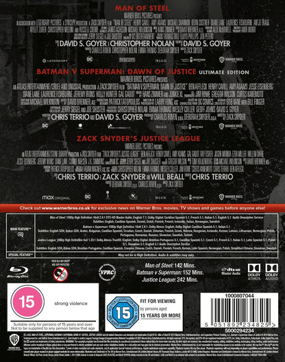 ZACK SNYDER'S JUSTICE LEAGUE TRILOGY [Blu-ray]
