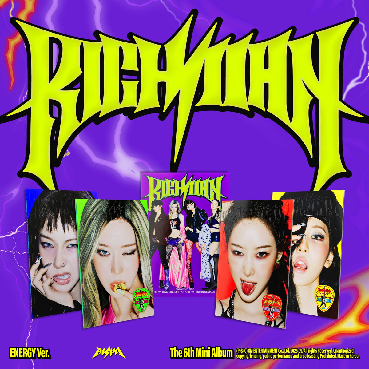 The 6th Mini Album ‘Rich Man’ ENERGY Ver. / WINTER Ver. - aespa [CD]