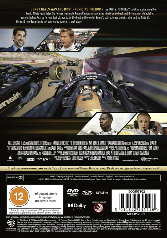 F1: The Movie - Joseph Kosinski [DVD]
