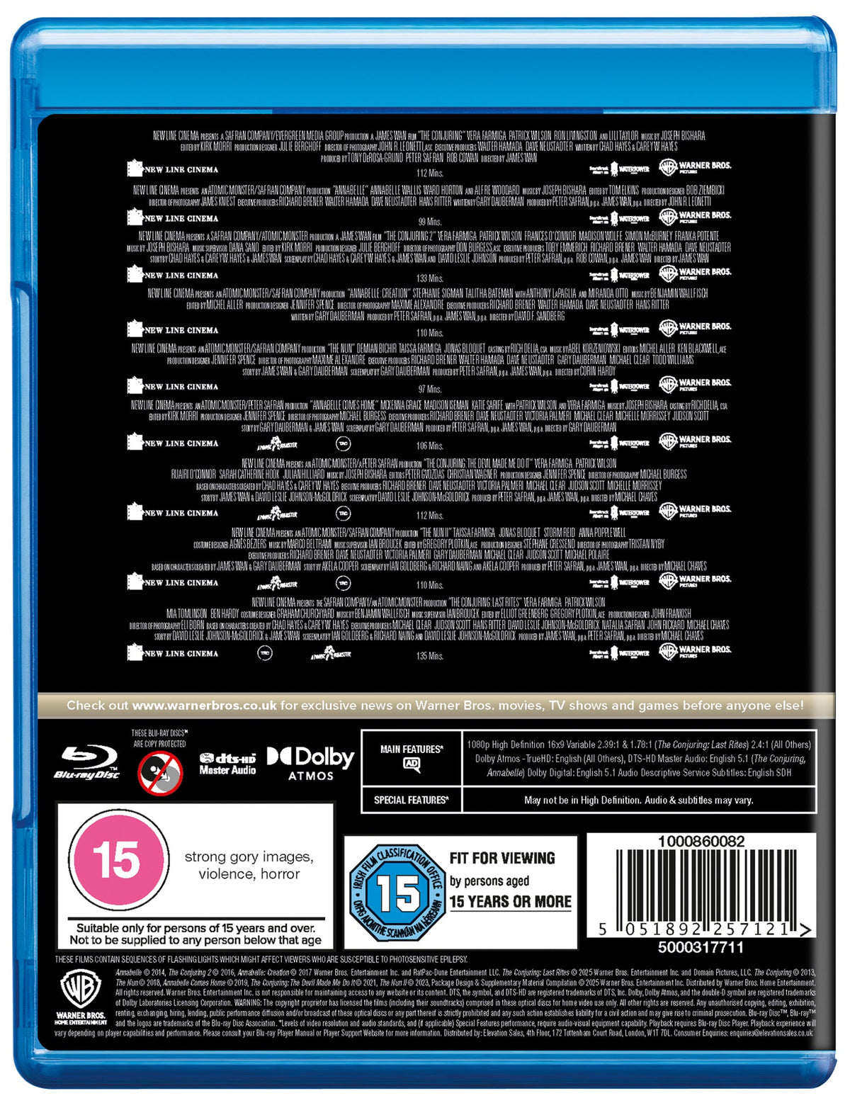 The Conjuring Universe 9 Film Collection [BLU-RAY]