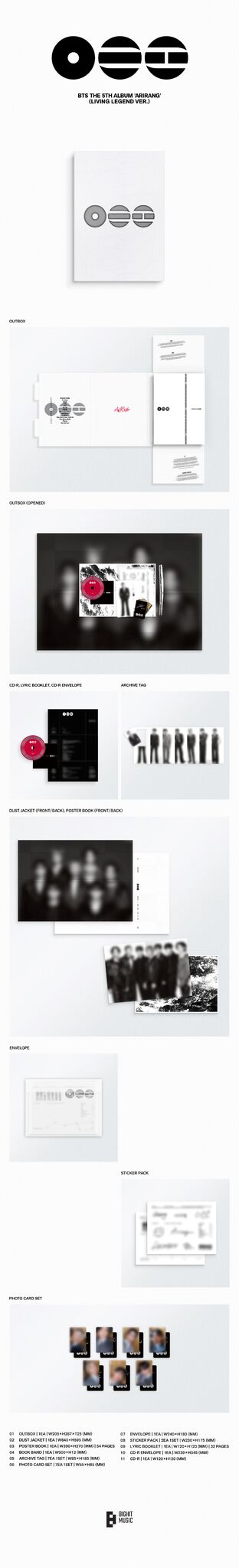 BTS 5th Album ‘ARIRANG’ Mini Deluxe (Living Legend Ver.) - BTS [CD]