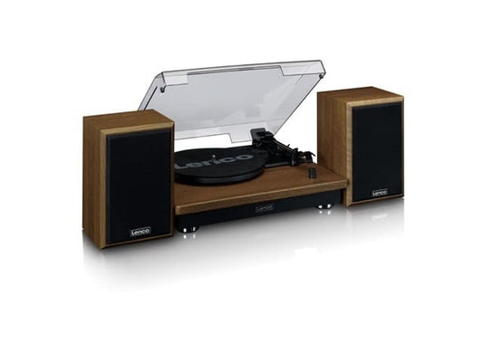 Lenco LS-100 - Turntable With Speakers (Wood) [Tech & Turntables]