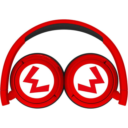 Super Mario Wireless Kids Headphones - Red [Accessories]
