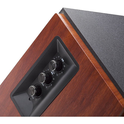 Edifier R1700BT Bluetooth Bookshelf Speakers - Active Near-field Studio Monitors - Powered Speakers 2.0 Setup Wooden Enclosure - 66w RMS [Tech & Turntables]
