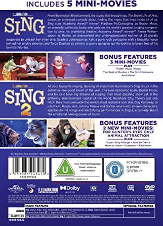 Sing/Sing 2 - Garth Jennings [DVD]