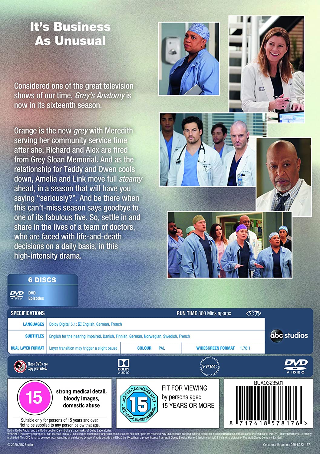 Grey's Anatomy: Complete Sixteenth Season [DVD]