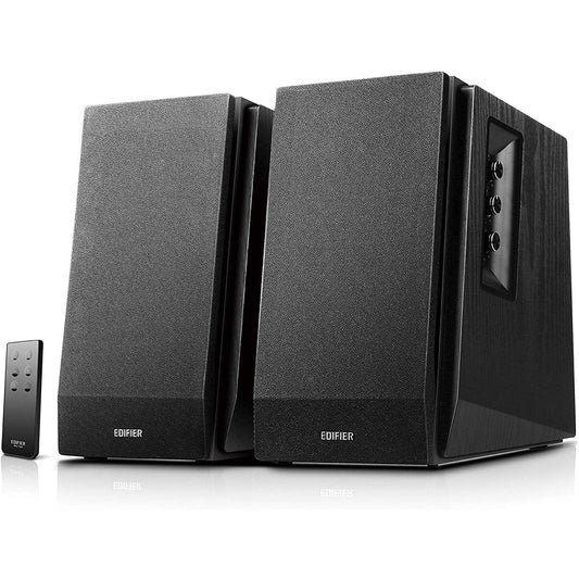 Edifier R1700BT Bluetooth Bookshelf Speakers - Active Near-field Studio Monitors - Powered Speakers 2.0 Setup Enclosure - 66w RMS [Tech & Turntables]