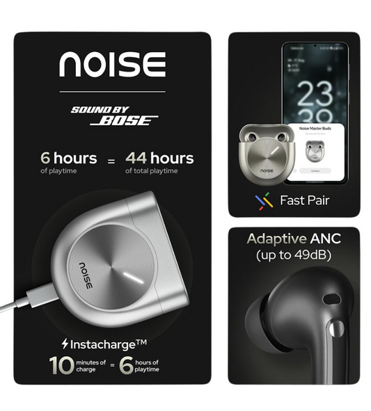 Noise Master Buds Truly Wireless Bluetooth Earbuds - Onyx Black [Accessories]