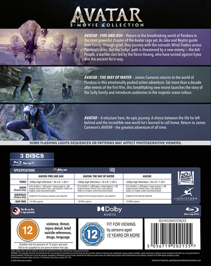 Avatar: 3-movie Collection - James Cameron [BLU-RAY]
