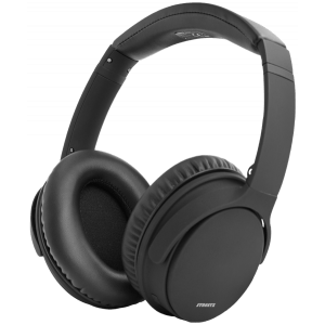 STREETZ HL-BT404 - Bluetooth Noise-Cancelling Headphones, Microphone, Control Buttons, Black [Accessories]
