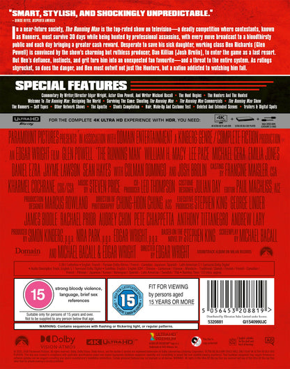 The Running Man (Steelbook) - Edgar Wright [4K UHD]