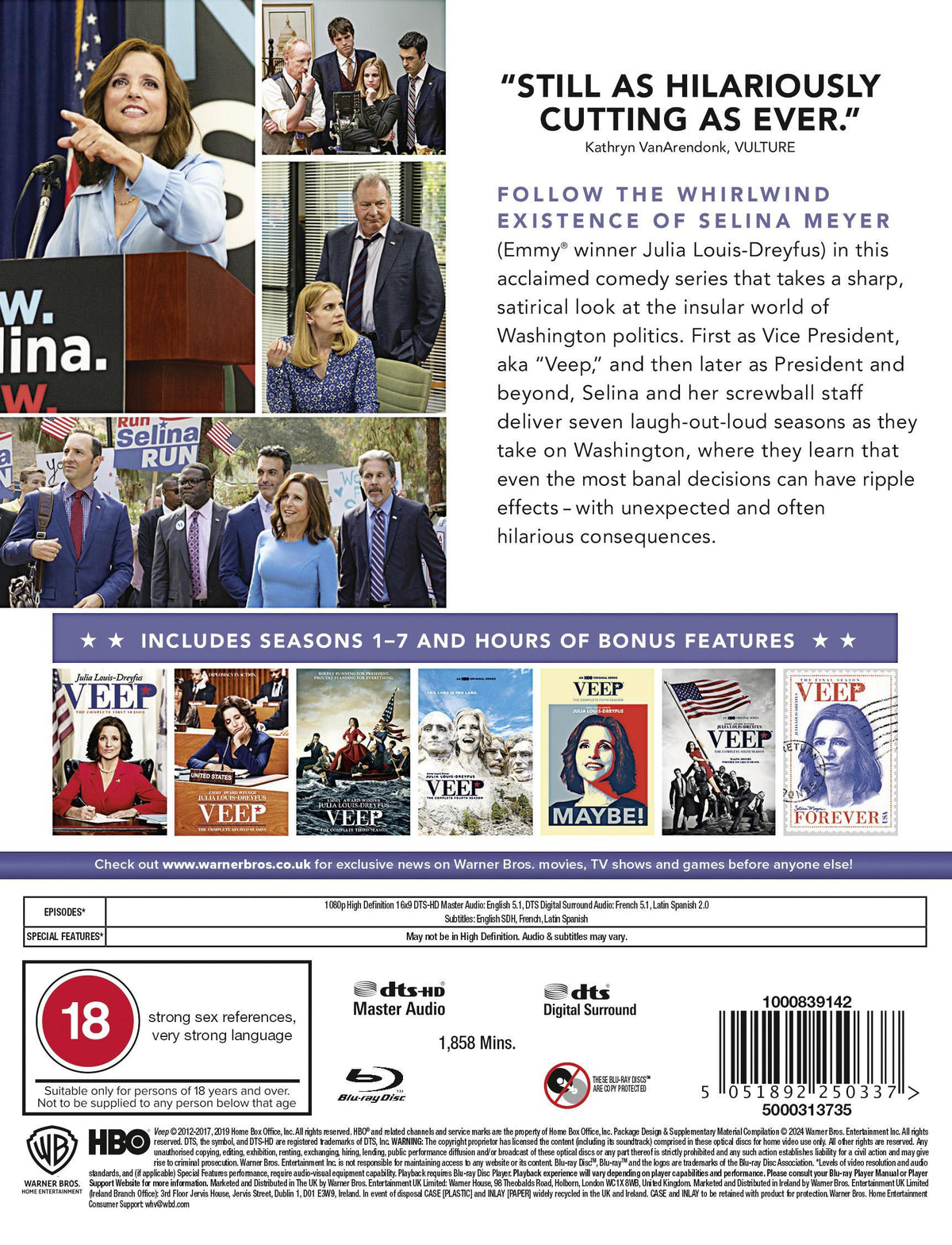 Veep: The Complete Series - Armando Iannucci [BLU-RAY]