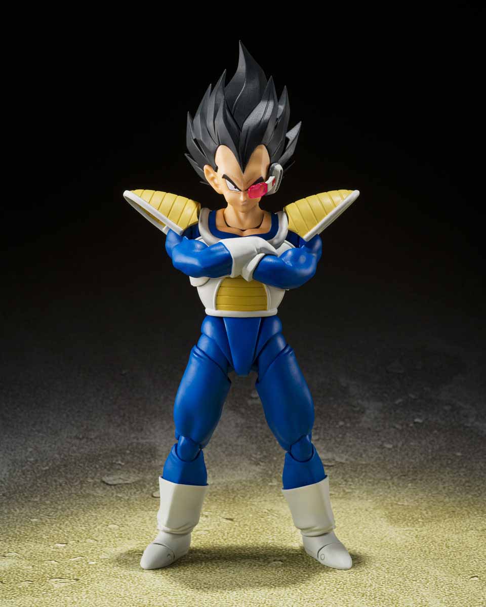 Dragonball Z 6 Inch Action Figure S.H. Figuarts Exclusive - Vegeta Power Level 24000 (Shelf Wear Packaging)